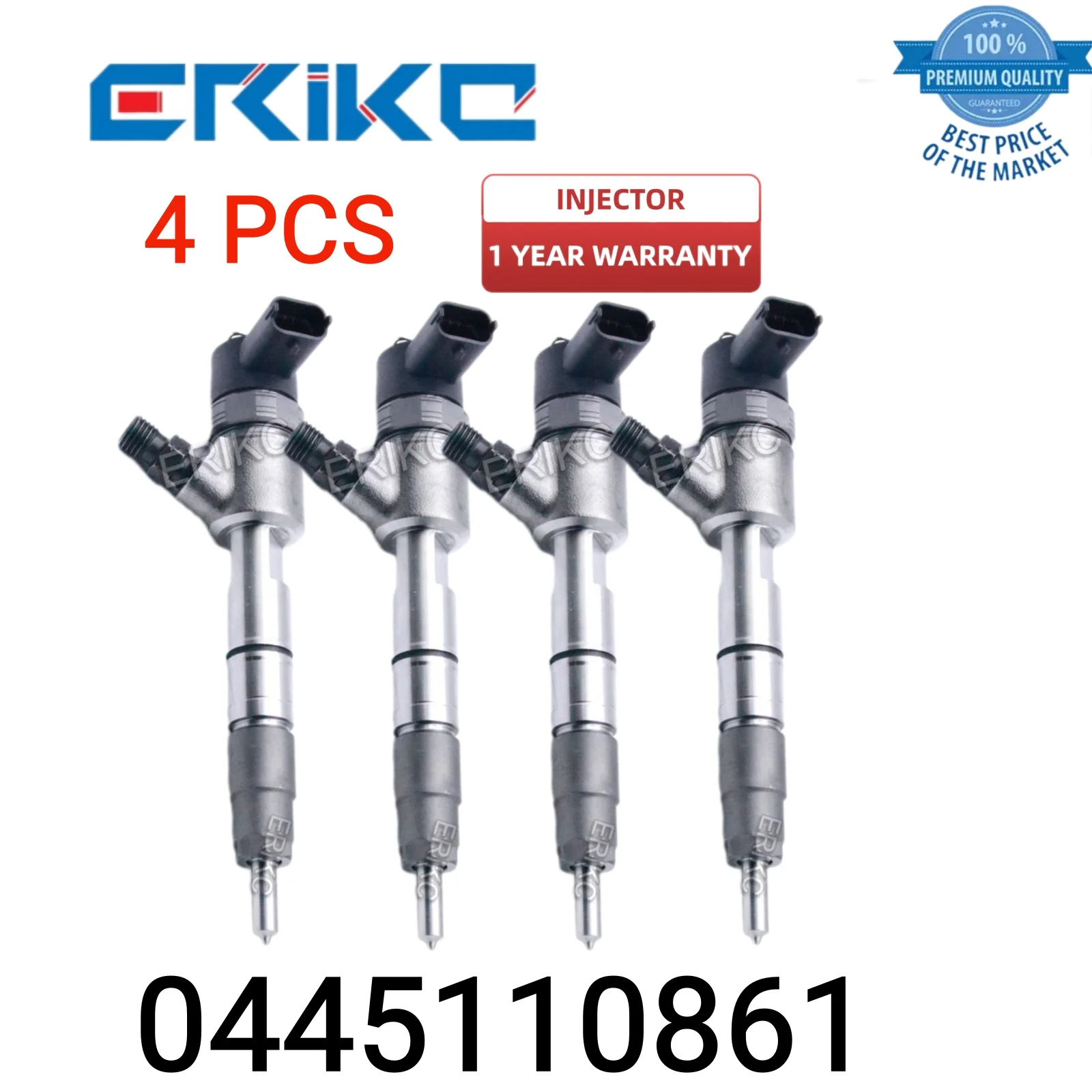 

4 PCS 0445110861 Auto Fuel Pump Injector 0 445 110 861 Diesel Fuel Injectors 0445 110 861 Nozzle Injector Common Rail Injector