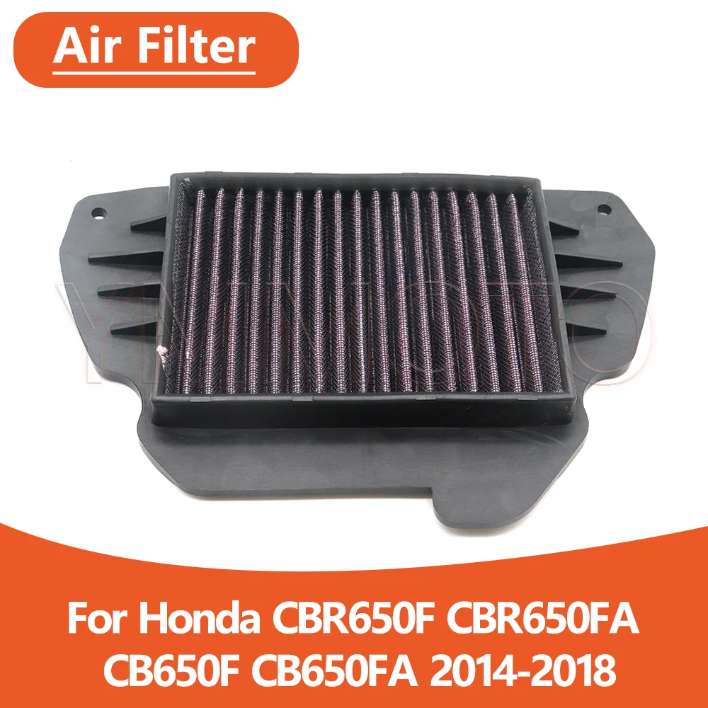 For Honda CBR650F CBR650FA CB650F CB650FA 2014 2015 2016 2018 CBR CB 650F Motorcycle High Flow Air Filter Intake Cleaner Element