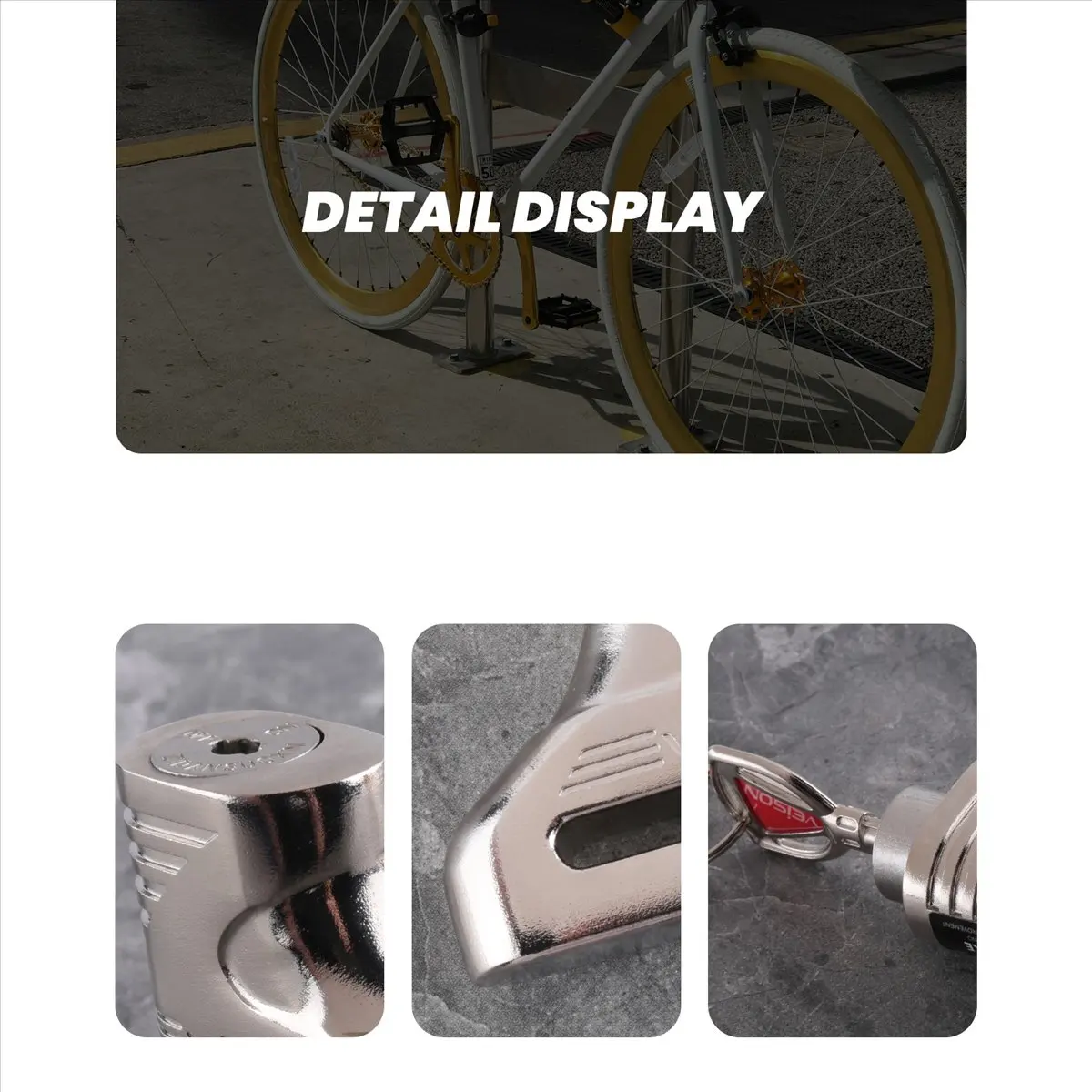 T34C  Motorcycle Disc Brakes Lock 5Mm Mtb Bicycle Electric Car Anti-Theft Bike Disc Lock Motorcycle Theft Pretection Brake Lock—
