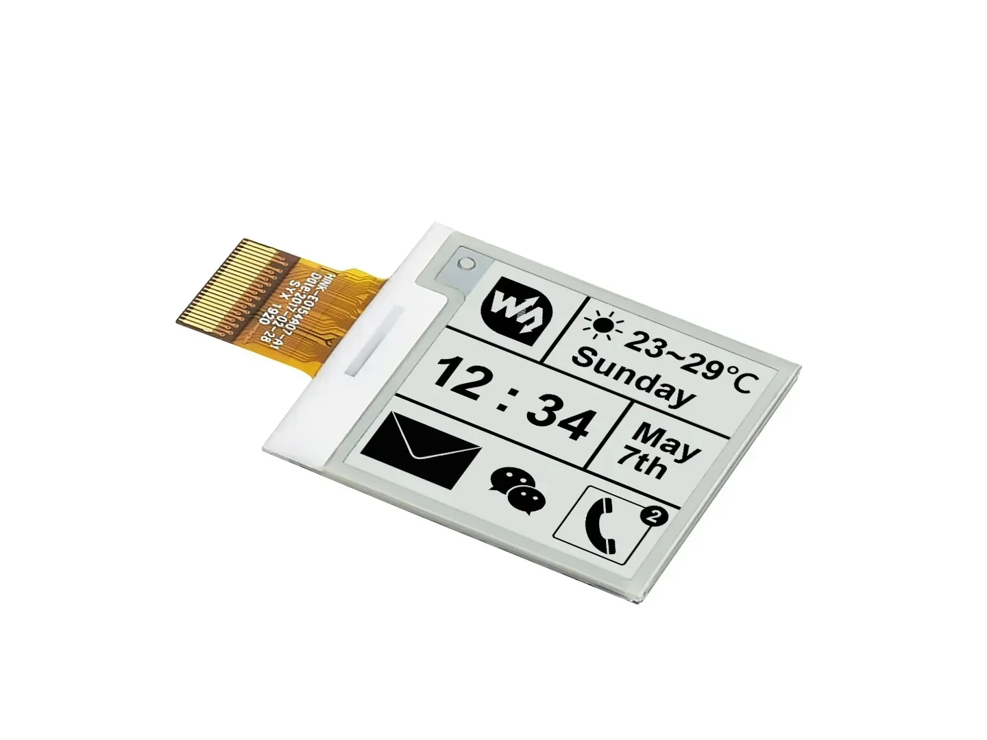 Модуль дисплея Waveshare 1,54 дюйма E-Ink 200x200 для Raspberry Pi/Jetson Nano/Arduino/STM32