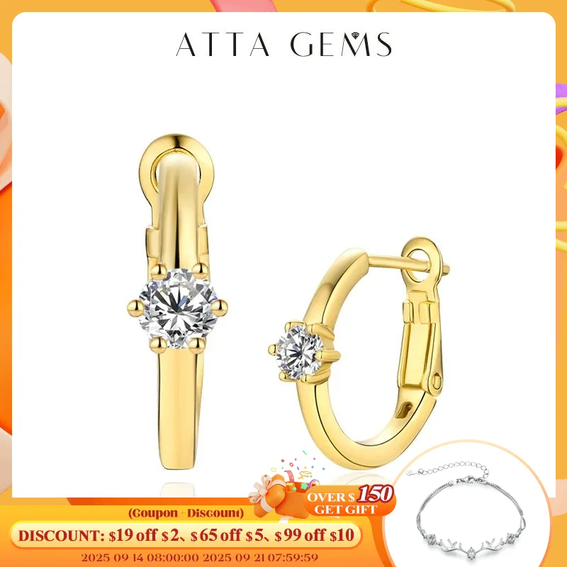 

ATTAGEMS Women’s Earring Test Passed Moissanite VVS1 D Color Round Cut 3.5MM Diamond 925 Sterling Silver Earrings Fine Jewelry