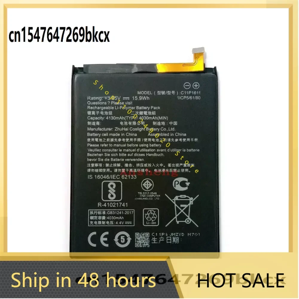 100% NEW  4130mAh C11P1611 Battery For ASUS Zenfone 3 Max Z3 MAX ZC520TL PegASUS 3 X008 X008D Z01B Smartphone