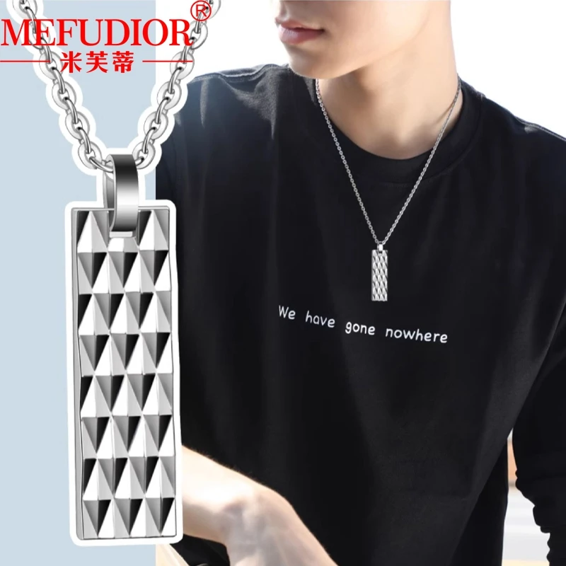 

Tungsten Gold Necklace for Men 55cm O Shape Chains White Gold Color Male Pendants Hip Hop Couples Party Jewelry Gift