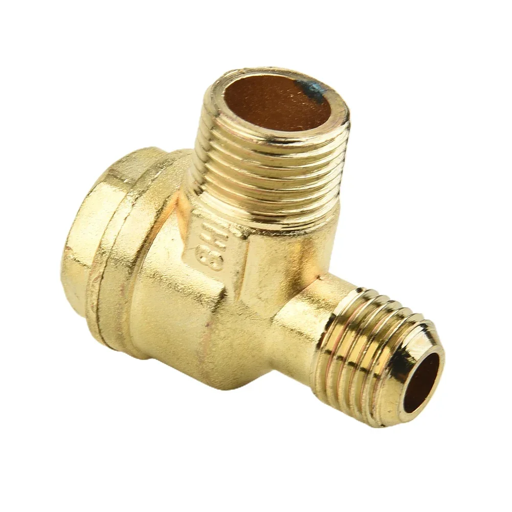 

2 Port Check Valve Zinc Alloy Male Thread Connector Tool For Oil-free Air Compressor Air Pump Put-off Valve Air Compressor Parts