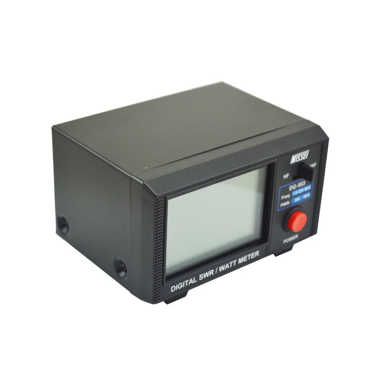Walkie Talkie SWR/Watt Meter Nissei DG-503 1.6-525MHz HF VHF UHF Two Way Radio Digital SWR WATT Meter 200Watt 12VDC Input SO239