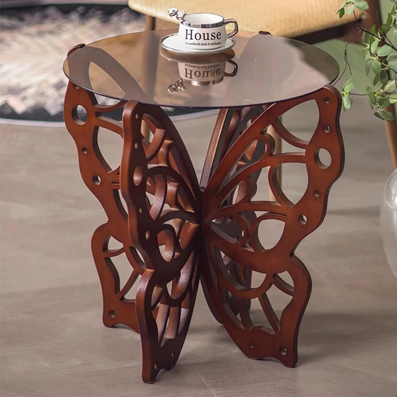 

Wood Decoration Coffee Table Nordic Designer Italian Antique Simple Side Table Cute Unique Mesa Auxiliar Lounge Suite Furniture