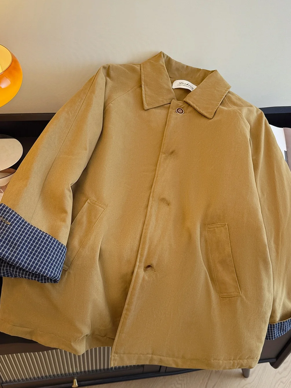 Coreano japonês marca algodão jaet feminino sli casaco de comprimento médio retro sle casual wear cintura alta design macaco