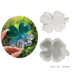 Four-Leaves Candle Mold Clover Mold for Candle Soap DIY Craft Gypsum Decoration Christmas Gift Home Decoration