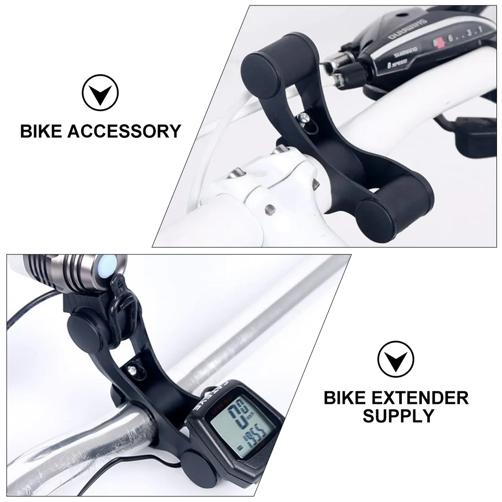 

Bike Handlebar Extension Plastic Lightweight Multi-Function Extender Rack for Mounting Computer Lights Bike Accessory