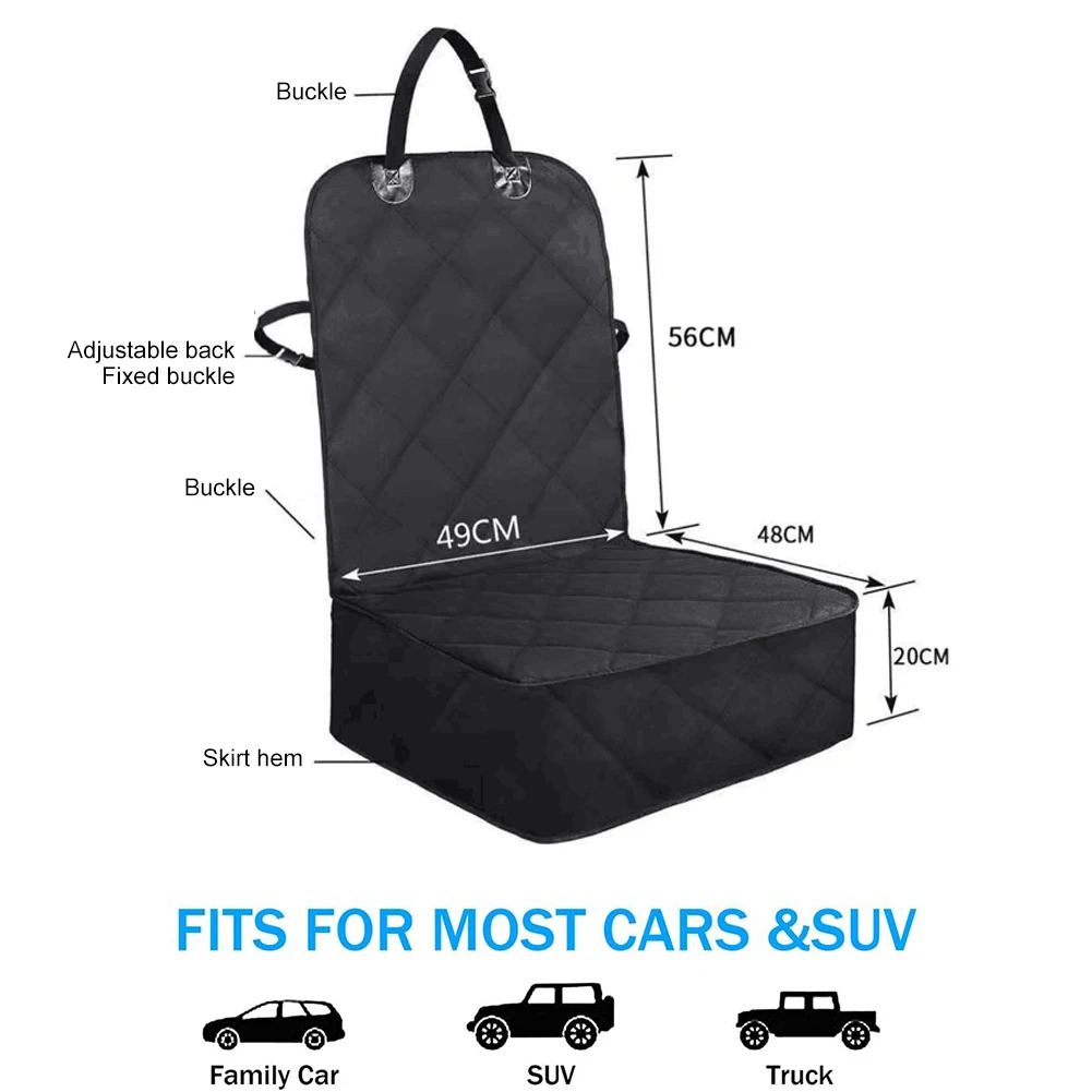 الكلب غطاء مقعد السيارة أكسفورد مقاوم للماء الحيوانات الأليفة القط الكلب الناقل حصيرة مقعد السيارة الأمامي غطاء للحيوانات الأليفة حامي فراش آمن إكسسوارات السفر