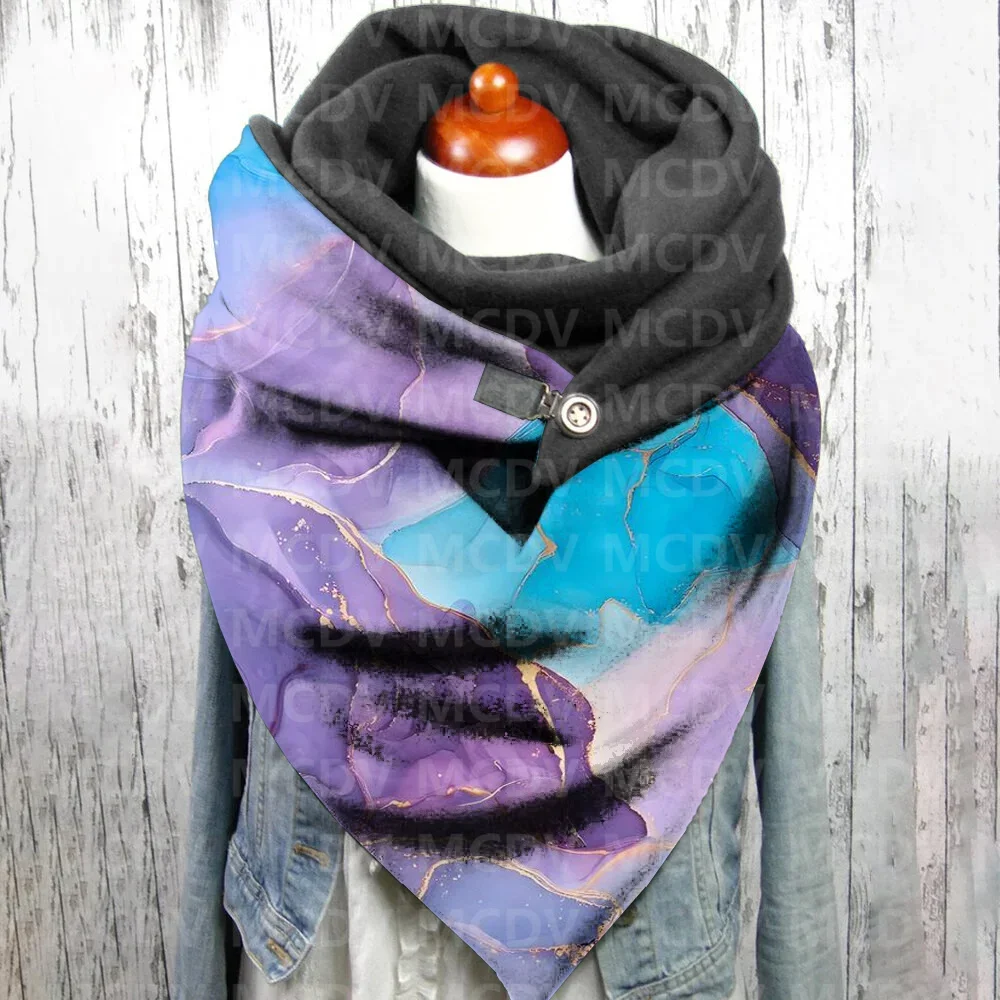 Colorful Quicksand 3D Printed Casual Scarf And Shawl for Women Warm and Comfortable Scarf 02