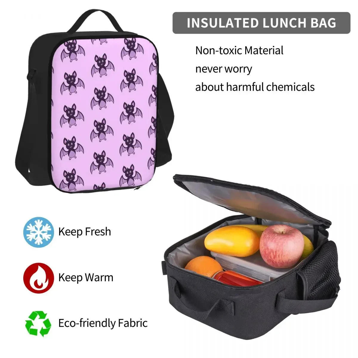 Sushi-Sacs à dos Poison Bat pour enfants, cartable pour garçons et filles, sacs d'école pour enfants, sac à dos de dessin animé pour enfants, sac à lunch, sac à stylos, ensemble de 3 pièces