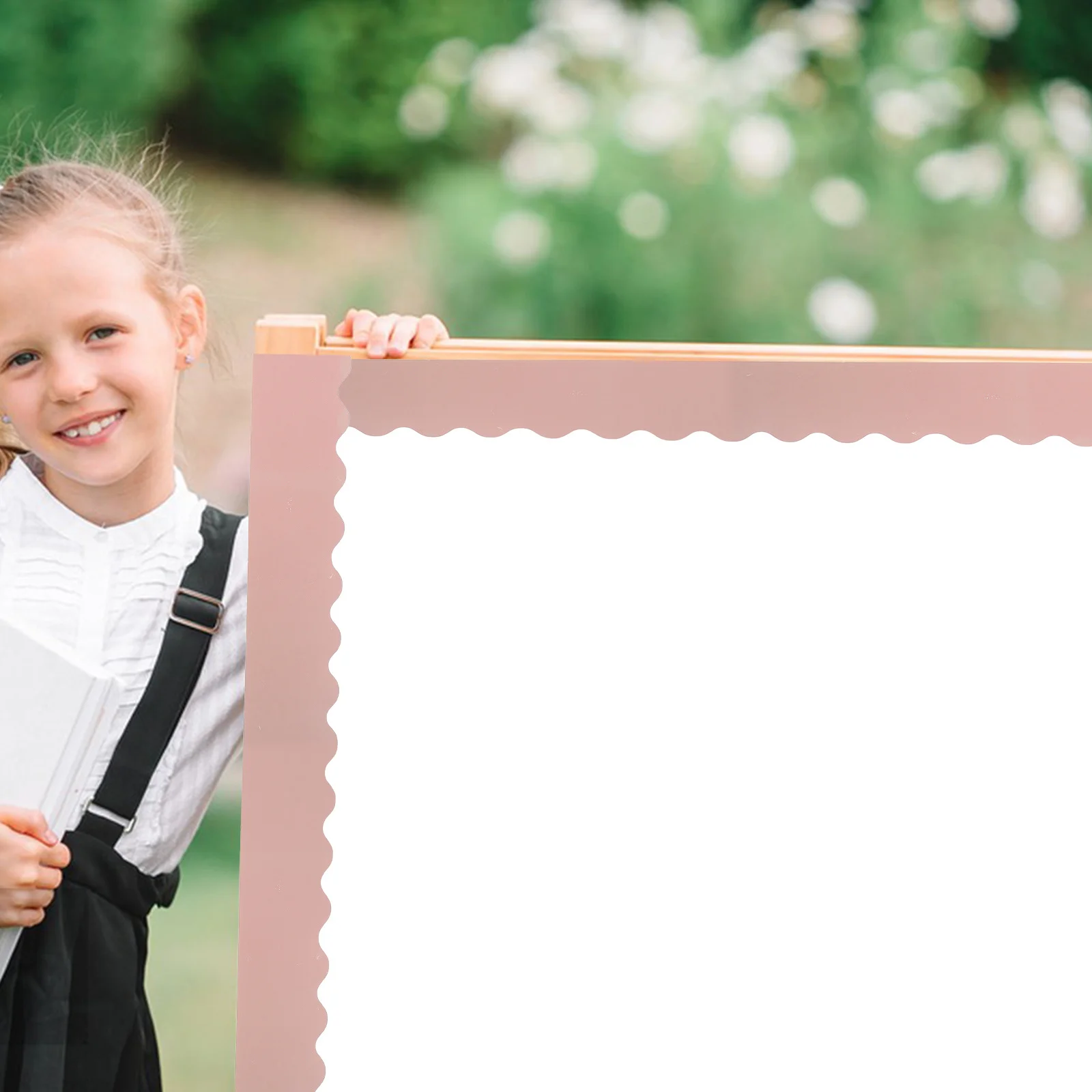 

3 Rolls Bulletin Board Border Paper Scalloped Classroom Decor For Blackboard Window Door Chalkboard Thanksgiving Party Festival