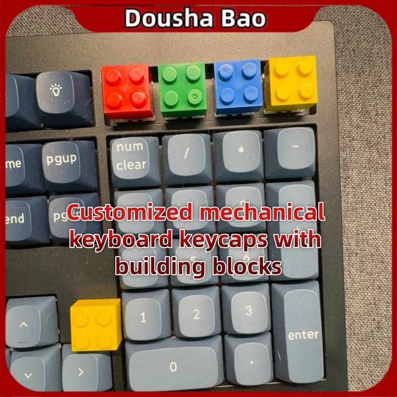 Building Block Assembly Keycaps Customized Mechanical Keyboards Personalized Hot Swappable Keycaps New Year'S Keyboard Skins