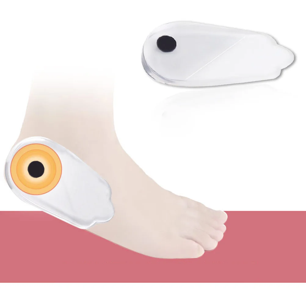 

2pcs Invisible Insoles Heel Pads For Height Increase Shock Absorption Shoe Inserts O/X Leg Correction Half Heel Lift Inserts