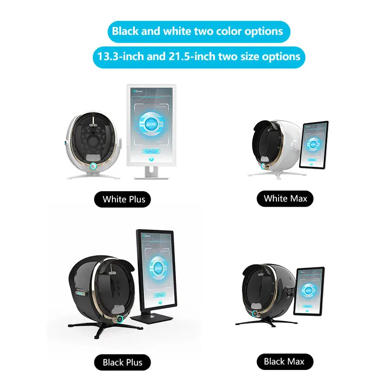 Portable 3D AI Face Skin Diagnostics Analyzer Facial Tester Scanner Magic Face Mirror Device Skin Analysis Machine Skin Analyzer