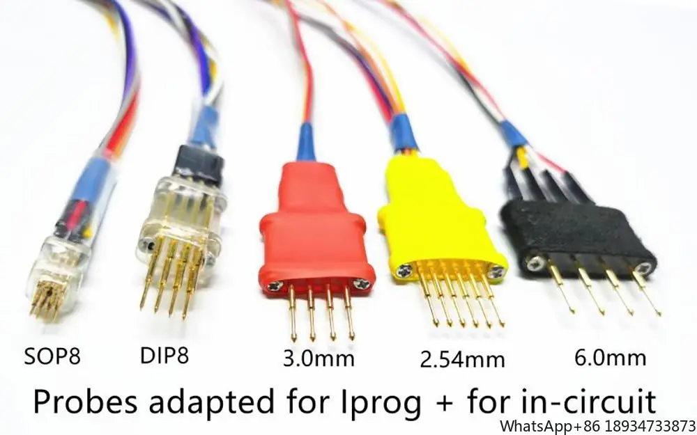 Programador V89 Iprog+ Pro versión completa con adaptadores de sondas + adaptador de tarjeta SD IPROG Plus PCF79xx + adaptador RDIF Universal