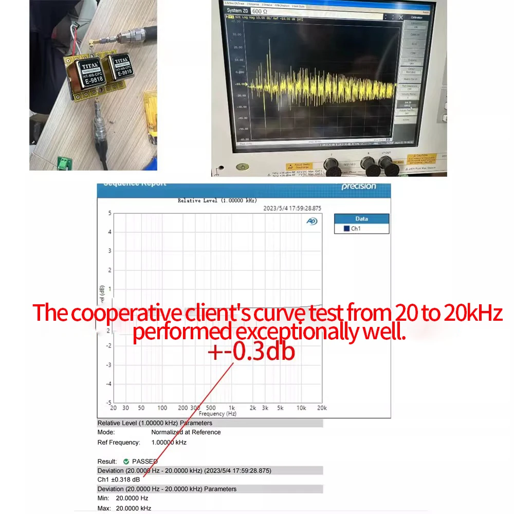 TITAK Symmetrischer und unsymmetrischer Konvertierungs-Audio-Isolator, Permalloy-Audio-Isolationstransformator 600:600 20Hz-20KHz Audio-Isolierung – Detail 3
