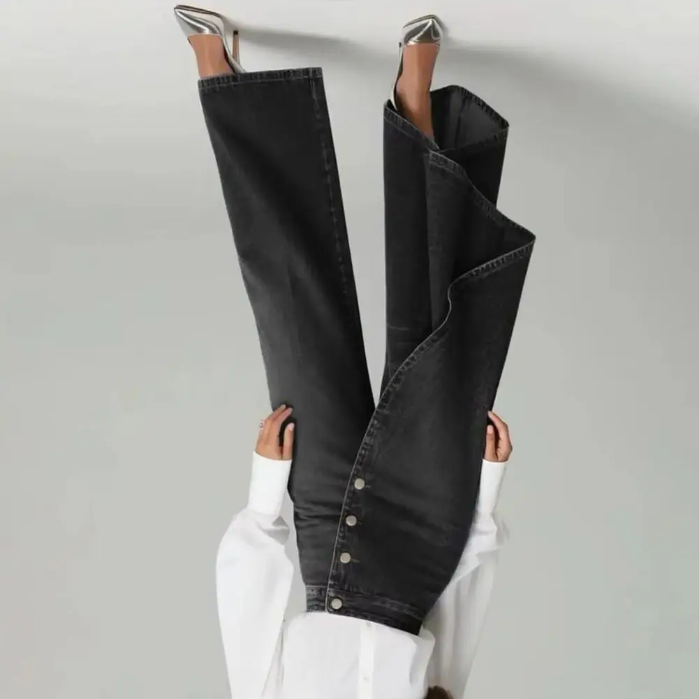 High Waisted Asymmetrical Wrap Denim Pants Spring Summer Jeans High Waist Wide Leg Jeans Female Vintage Style Patchwork Pants