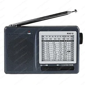 R-9012 Radio FM AM SW Portable Radio 12 Bands Portable Radio Receiver High Sensitivity Low Noise Shortwave Pocket Radio