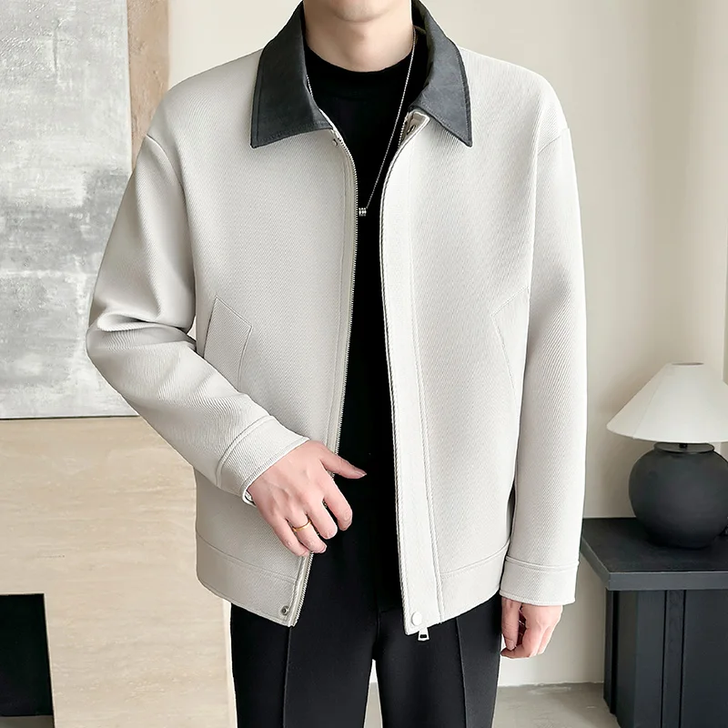 

Женская куртка с цветными блоками, модная и стильная, универсальная, модная, повседневная и деловая, осень, новинка, высокое качество, 2025 г.