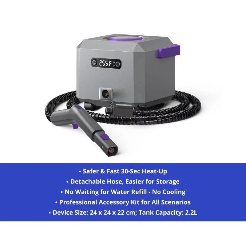 고온 1600-2600W 전기 스팀 클리너 다기능 분리형 가정용 자동차 살균 및 딥 클리닝