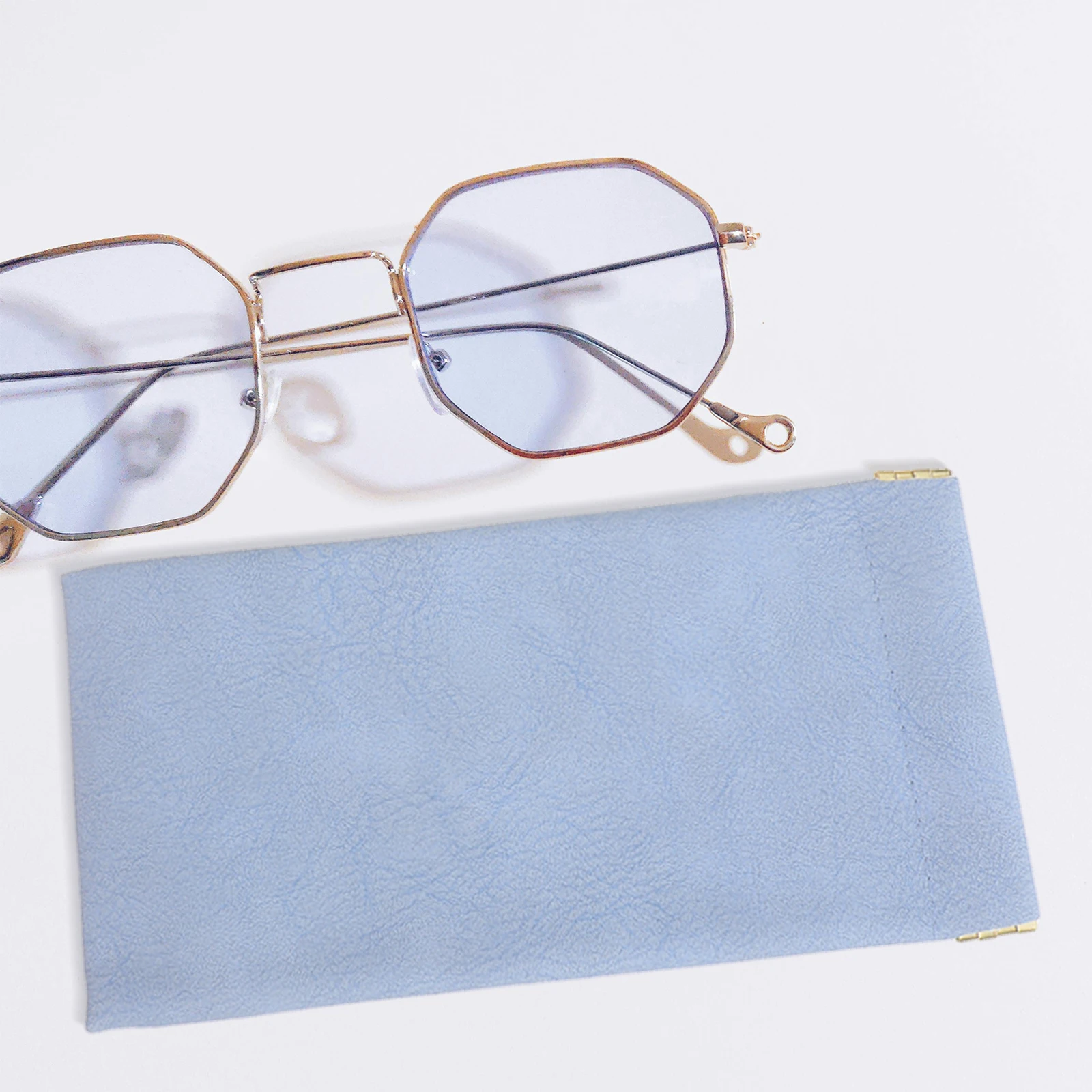 

4pcs Glasses Case Soft Sunglasses Bag Storage Travel Orange Green Blue Pink No Zipper Protect Scratch Dust Lightweight