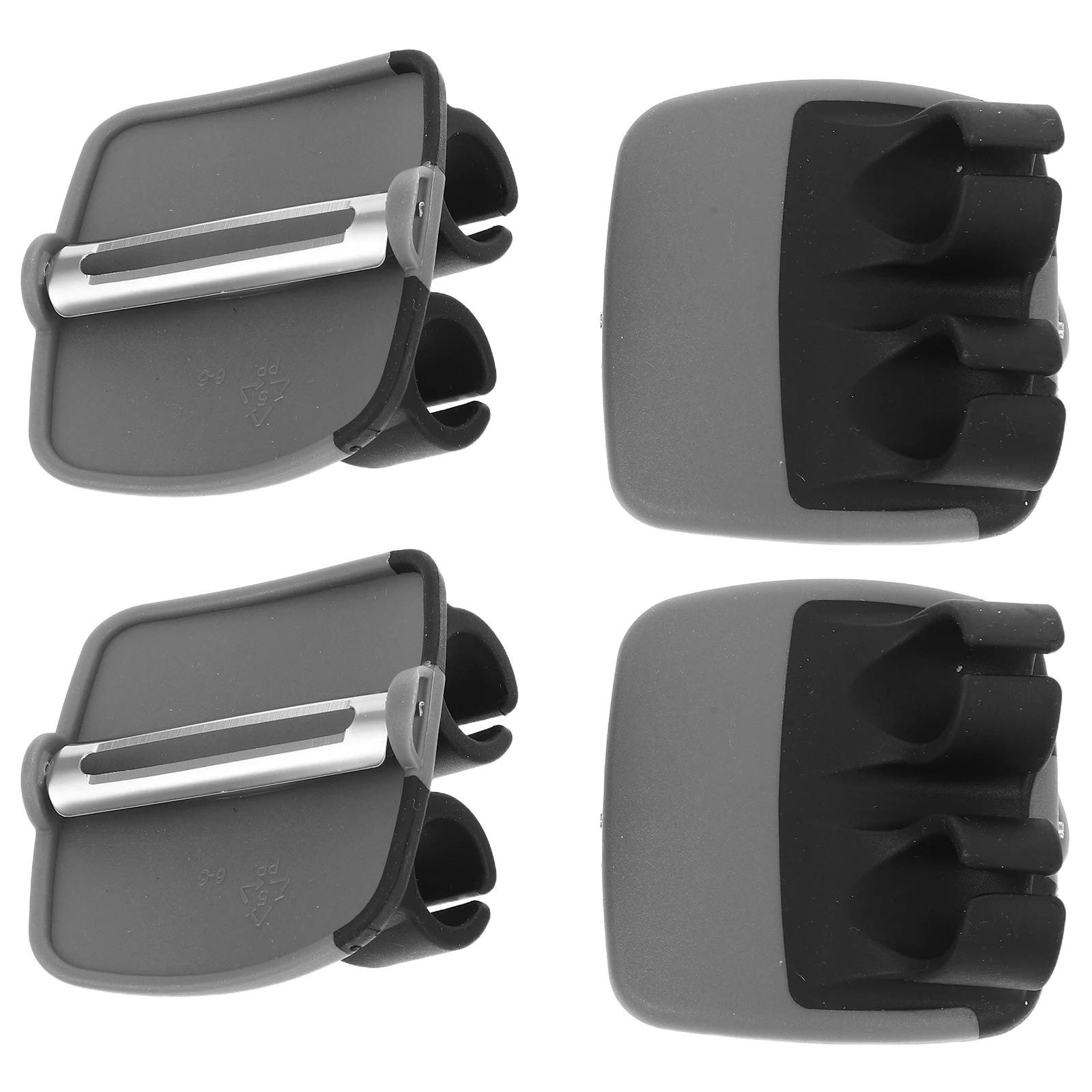 

4Pcs Stainless Steel Peeler Non-Slip Ergonomic Handle for Vegetable Fruit Carrot Cucumber Easy Grip Kitchen Gadget Palm Design