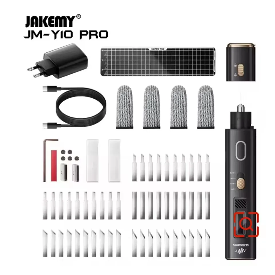 ※ 新品未使用 ※超音波電動カッターJAKEMY JM-Y10 PRO 日本仕様 Jakemy JM-Y10 プロ超音波切断ナイフ OLED スクリーン過熱保護 DIY