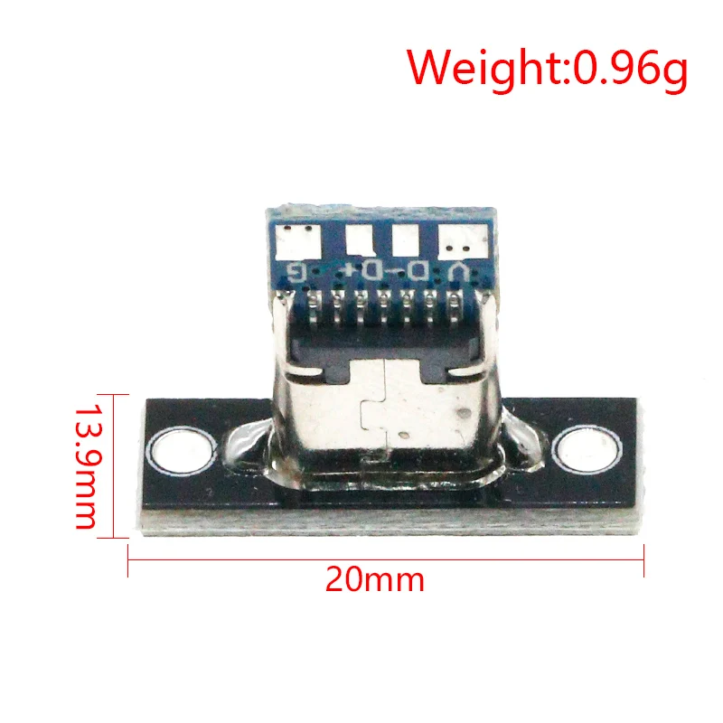 Type-C female keyboard modification cable with fixed board, USB key cable separation, type-c female terminal data charging cable