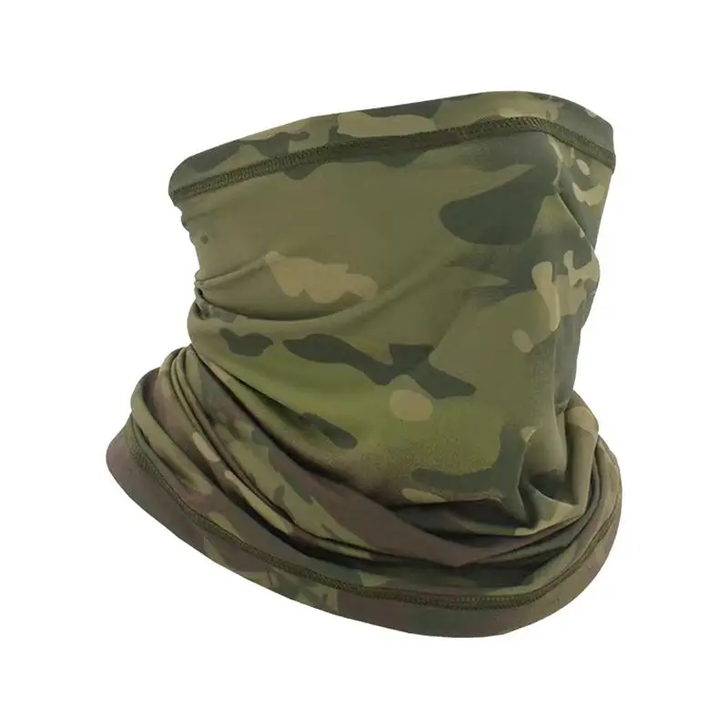 Neck Cover For Men All Weather Neck Gaiters Camouflage Print Soft Wind-proof Breathable Multifunctional Neck Gaiter For Cycling