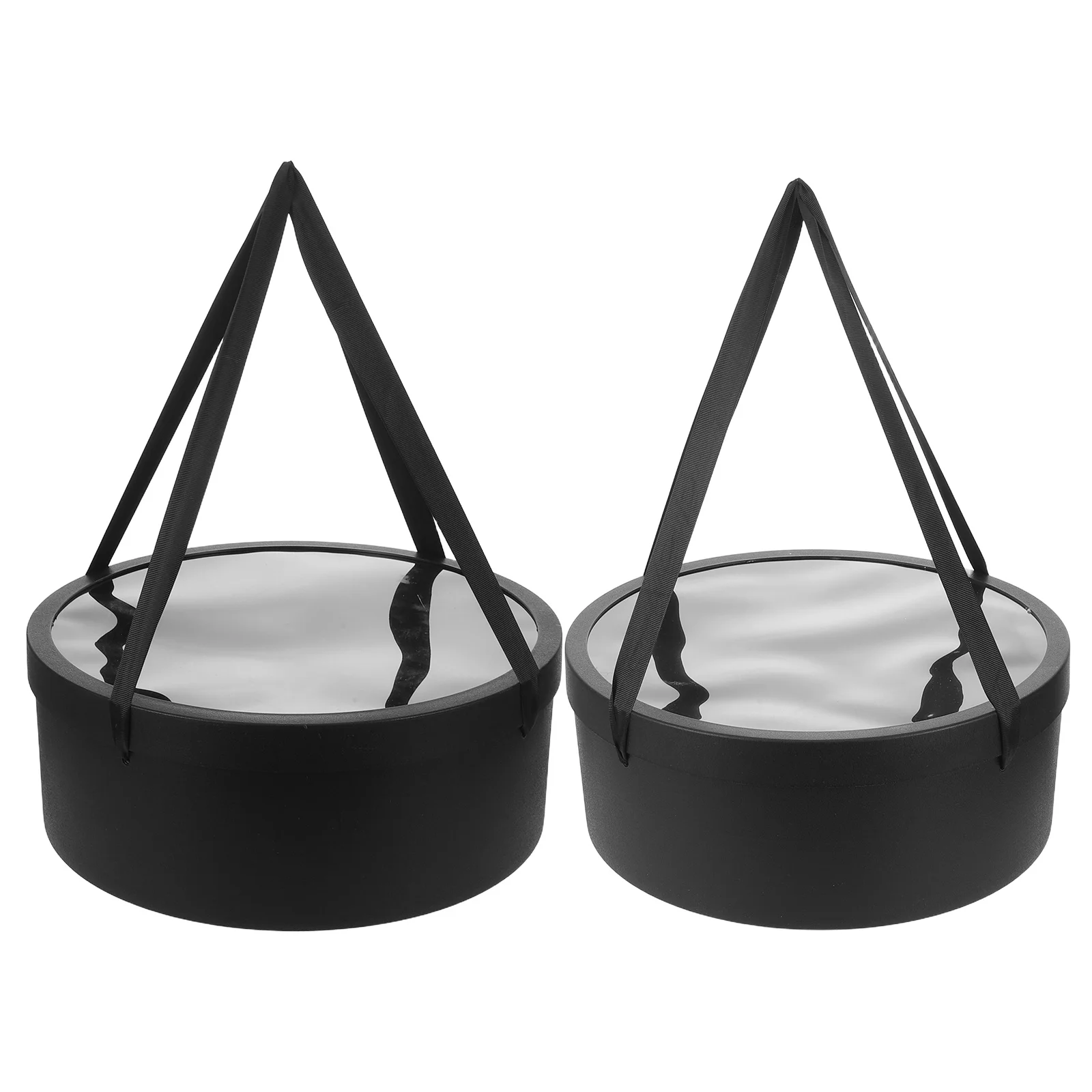 

2Pcs Round Fruit Flower Gift Box Long Handle Floral Arrangement Packaging for Birthday Wedding Proposal Valentine Party