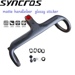 SYNCROS  carbon Handlebar T800  bike Handlebar Integrated Road 28.6mm Integrated Road Handlebar With stem Internal wiring