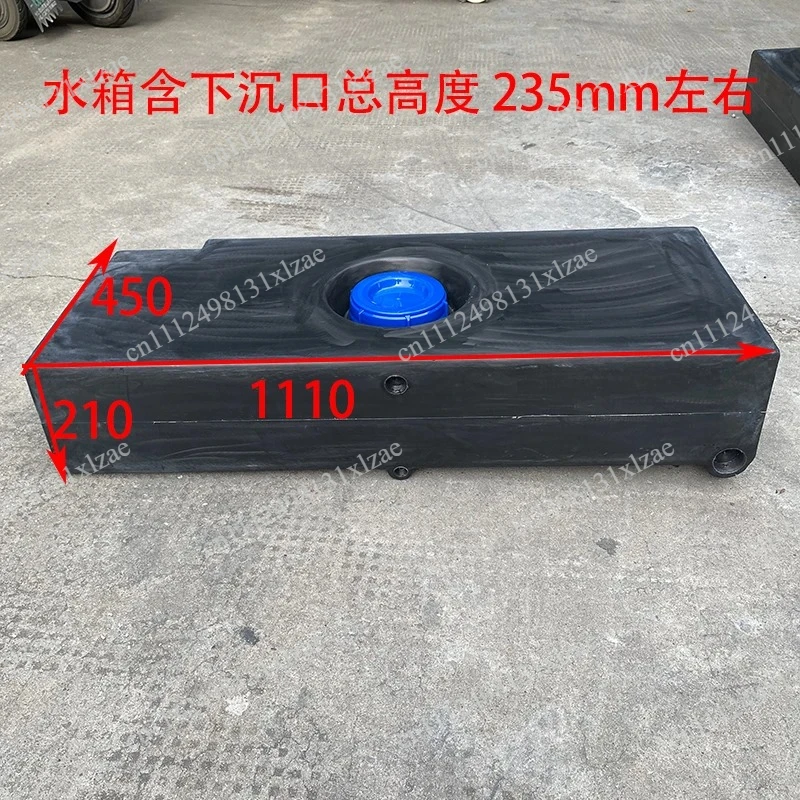 Frost Resistant PE RV Water Bucket - Thickened Plastic Flat Horizontal Tank with Low Anti-Wave Design for Storage