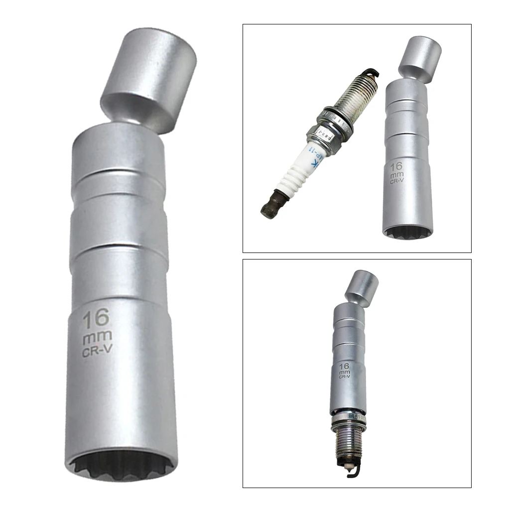 16mm 3/8'' Drive Universal Joint Spark Plug Socket Removal