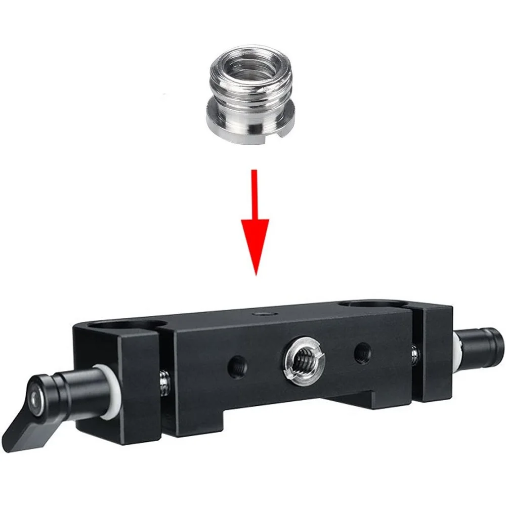 10 قطعة ﻿   العالمي كاميرا محول المسمار 1/4 إلى 3/8 بوصة تحويل الجوز ترايبود Monopod Ballhead جبل الملحقات لحامل الضوء