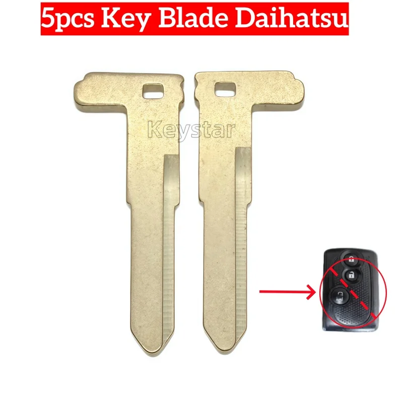 keystar 5pcs HU133 Car Smart Key Blank Keyless Remote Key Blade Spare Emergency Door Key for Toyota Rush Avanza Key Duplicate
