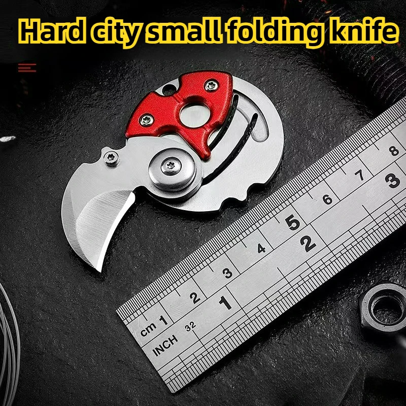 

New Creative Mini Coin Knife Outdoor EDC Tool Key Buckle Portable Survival Portable Knife Can be Hanging