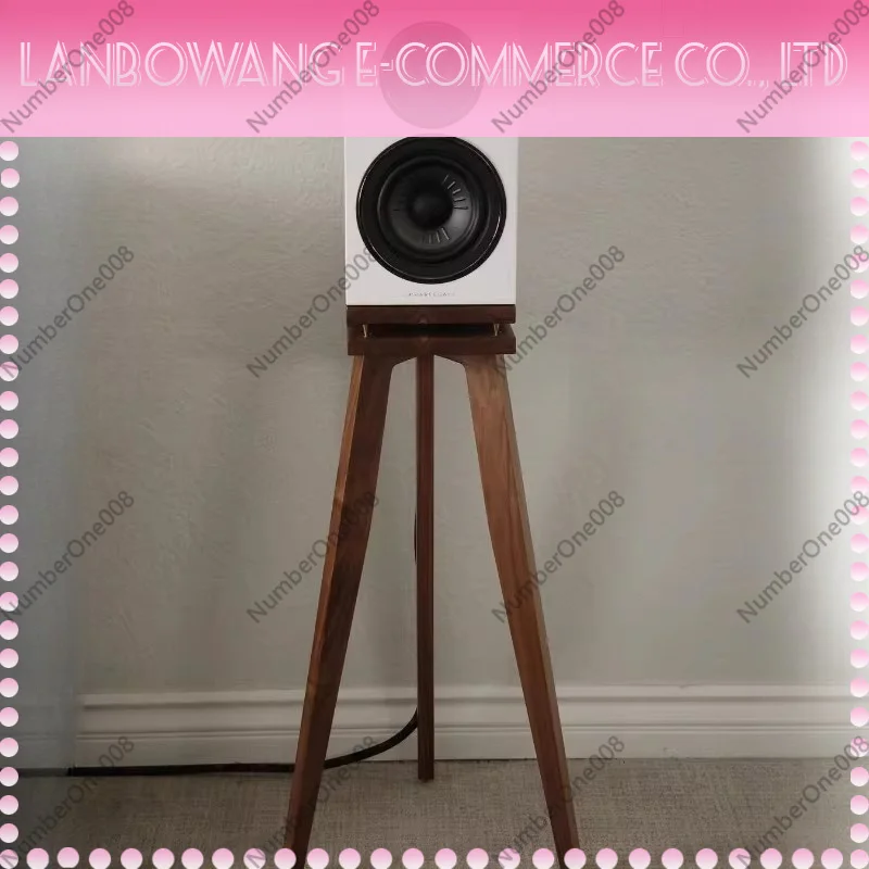 Solid Wood Speaker Stand, HiFi Bookshelf Speaker Mounts, Floor Standing Rack for Surround Sound Home Theater（Only Single ）