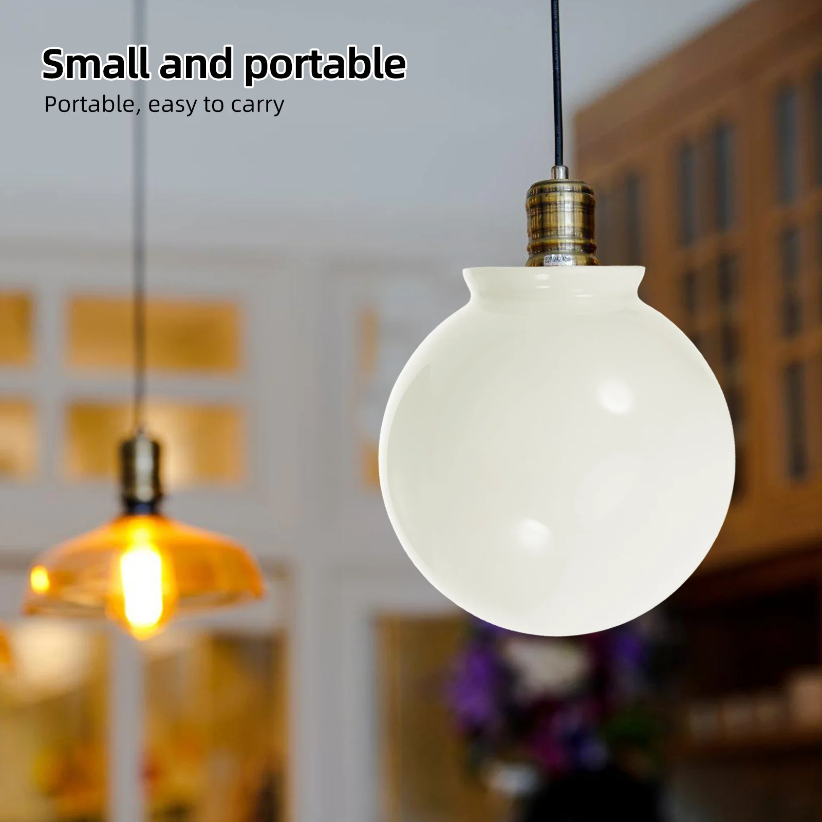 

Opal White Glass Lampshade Spherical Replacement Cover for Ceiling Fan Pendant Floor Lamp Light Fixture Ceiling Fan Light Cover