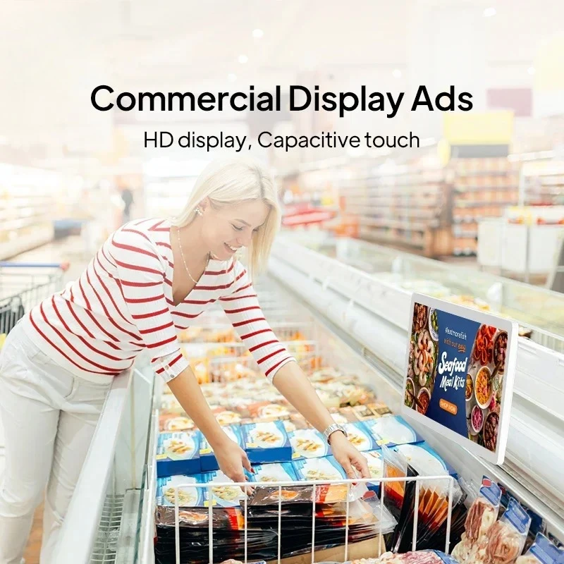 Commercial Wall Mounted 14 Inch Touch Tablet RK3588 Android 12 POE NFC Digital Advertising Display