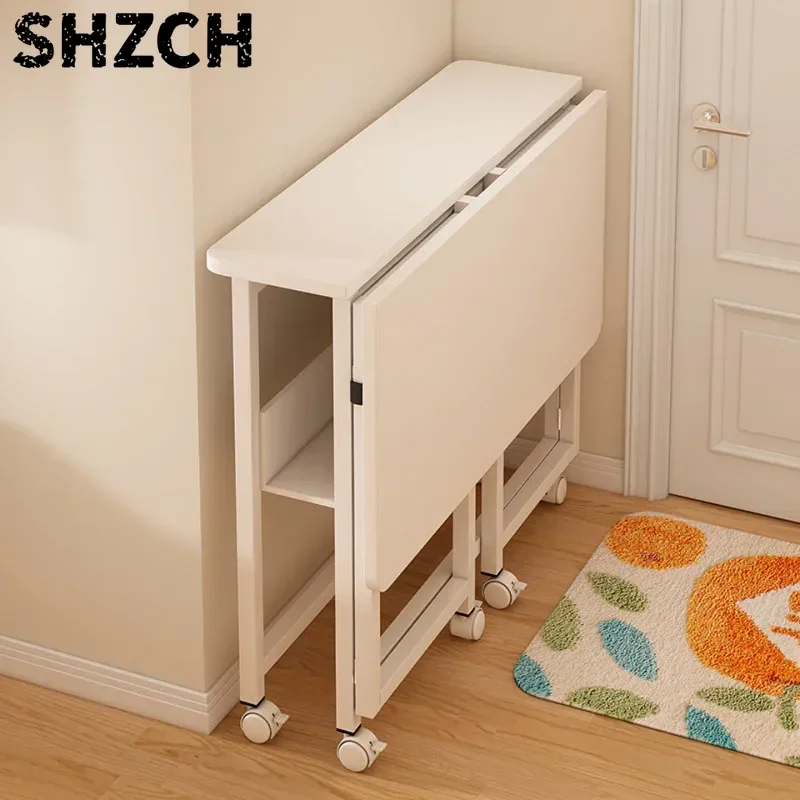 Folding Bedside Table Portable Space Saving Small Desk for Home Computer Study Lazy Bed Tray Use