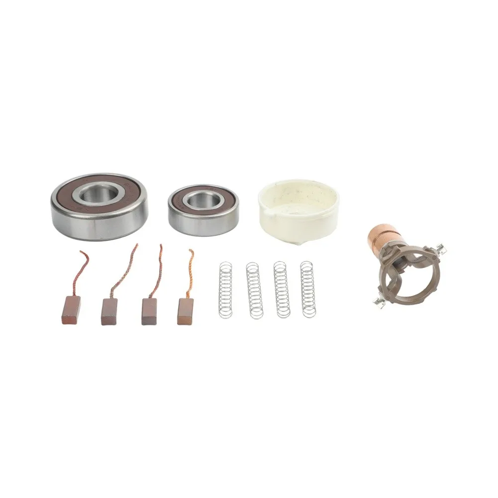 Automotive Alternator Repair for kit for Renault 8200386806 Including Bearings Slip Rings Carbon Brushes and Insulators