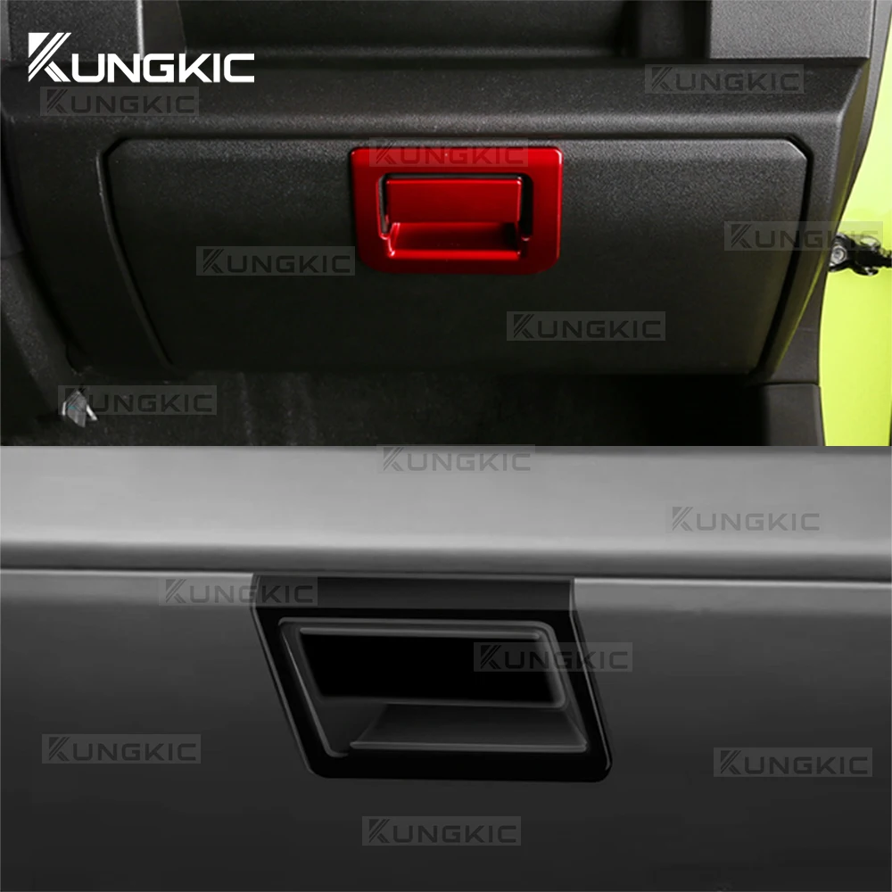 For Suzuki Jimny JB64 JB74 2018 2019 2020 2021 2022 2023 2024 2025 ABS Carbon Fiber Pattern Car Co-pilot Storage Box Sticker - view 4