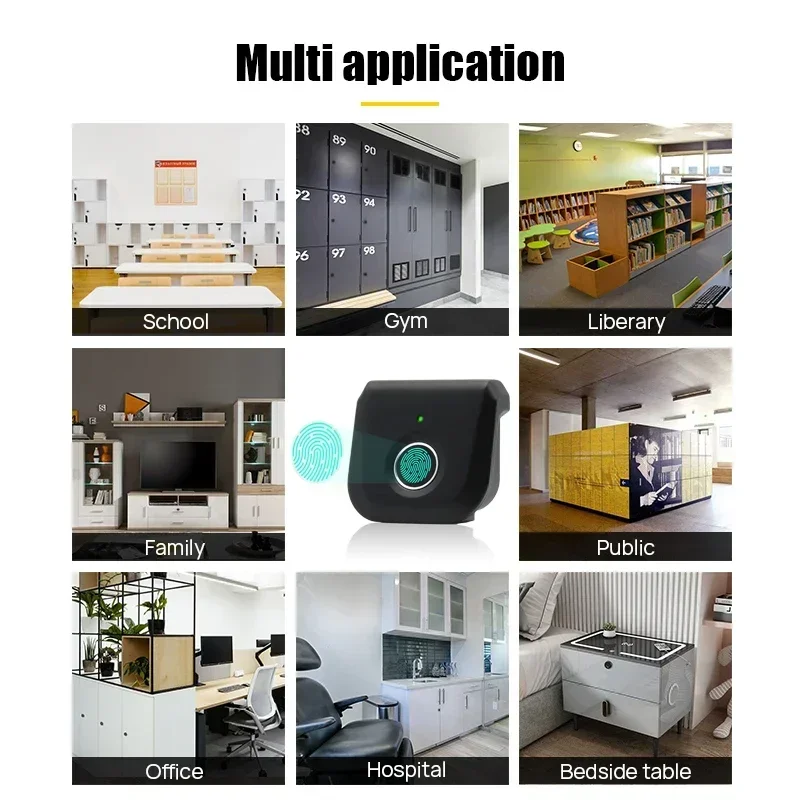 Imagem -03 - Tuya Inteligente Gaveta Armário Bloqueio Biométrico de Impressão Digital Puxar Livre Gaveta Armário Fechaduras Cerradura Inteligente Puerta Casa