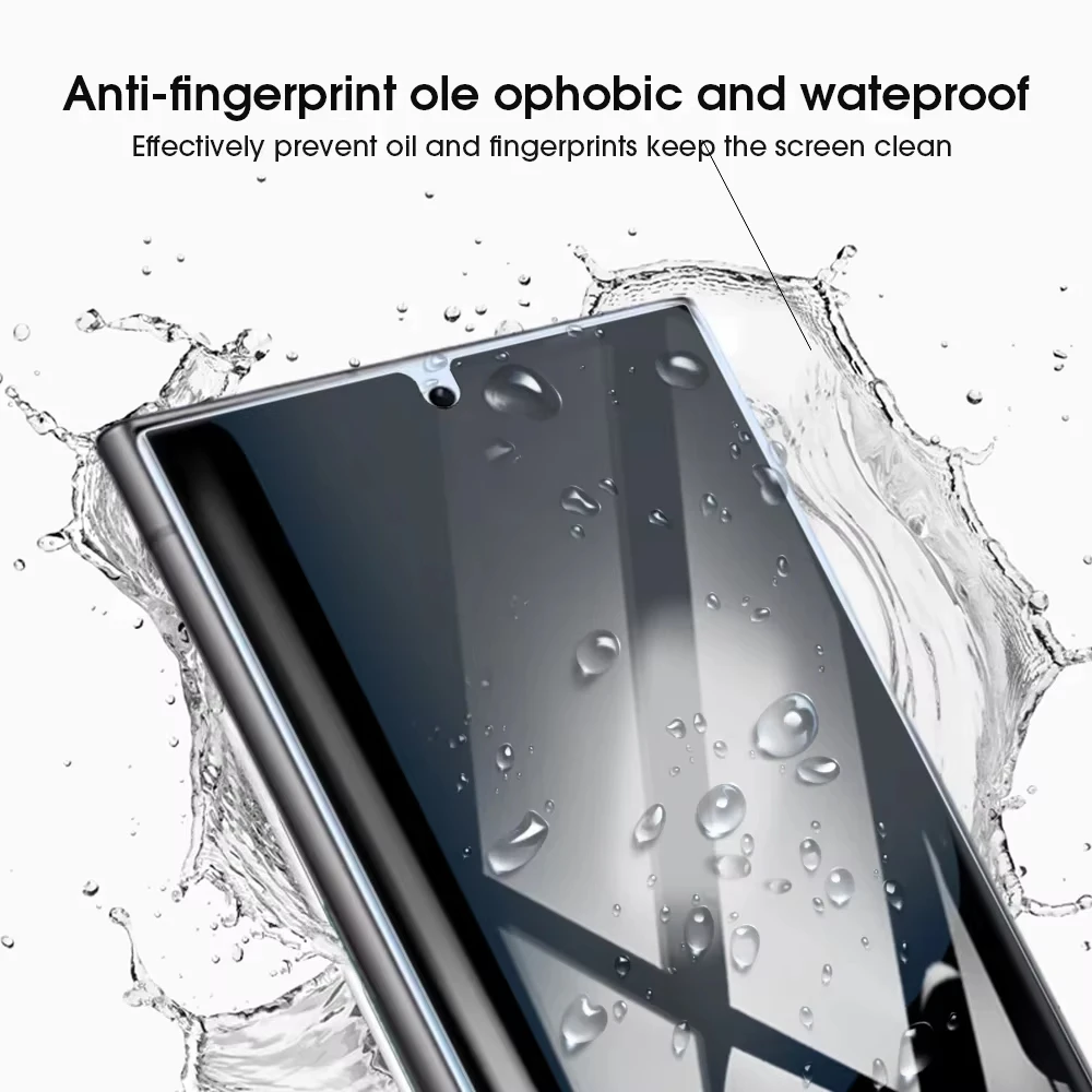 1-3Pcs Fingerprint Unlock Privacy Screen Protector For Samsung S25 Ultra S26 S24 S23 S22 Plus FE S25Ultra 5G Anti-Spy Glass Film