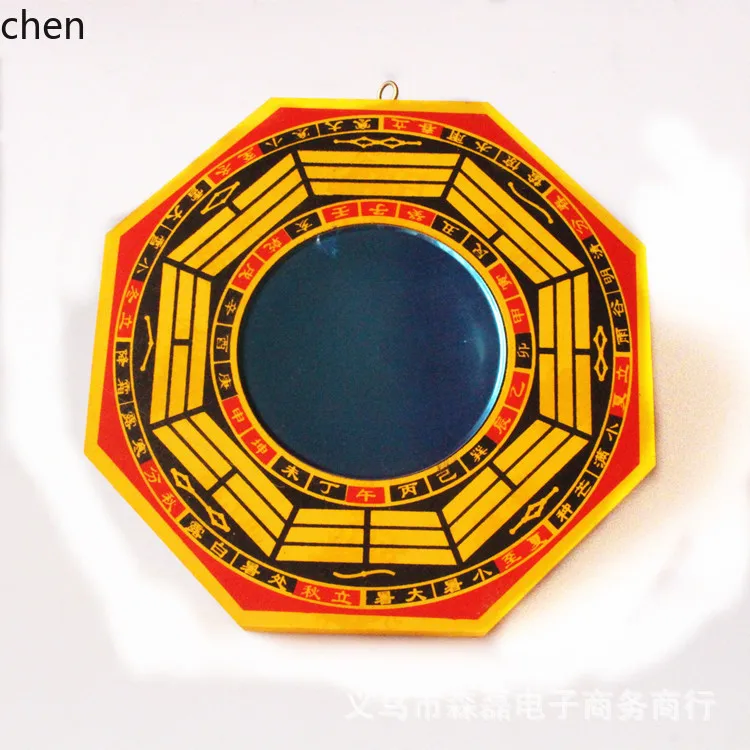 Cz1 wooden bagua mirror concave-convex mirror stainless steel mirror supplies home decor wooden