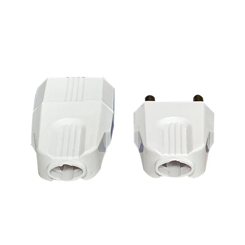 1pc EU European 2 Pin AC Electric Power Male Plug Female Socket Outlet Adaptor Adapter Wire Rewireable Extension Cord Connector