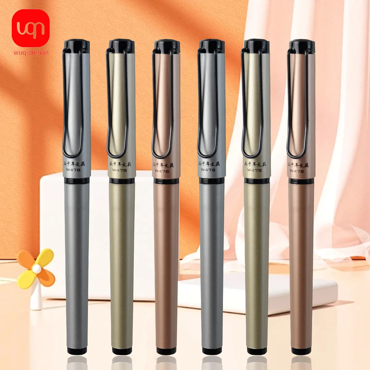 

WQN-3/6/12 шт. матовая гелевая ручка 0,5 мм, черная высококачественная ручка для подписи, черные чернила, принадлежности для офиса и книжного магазина