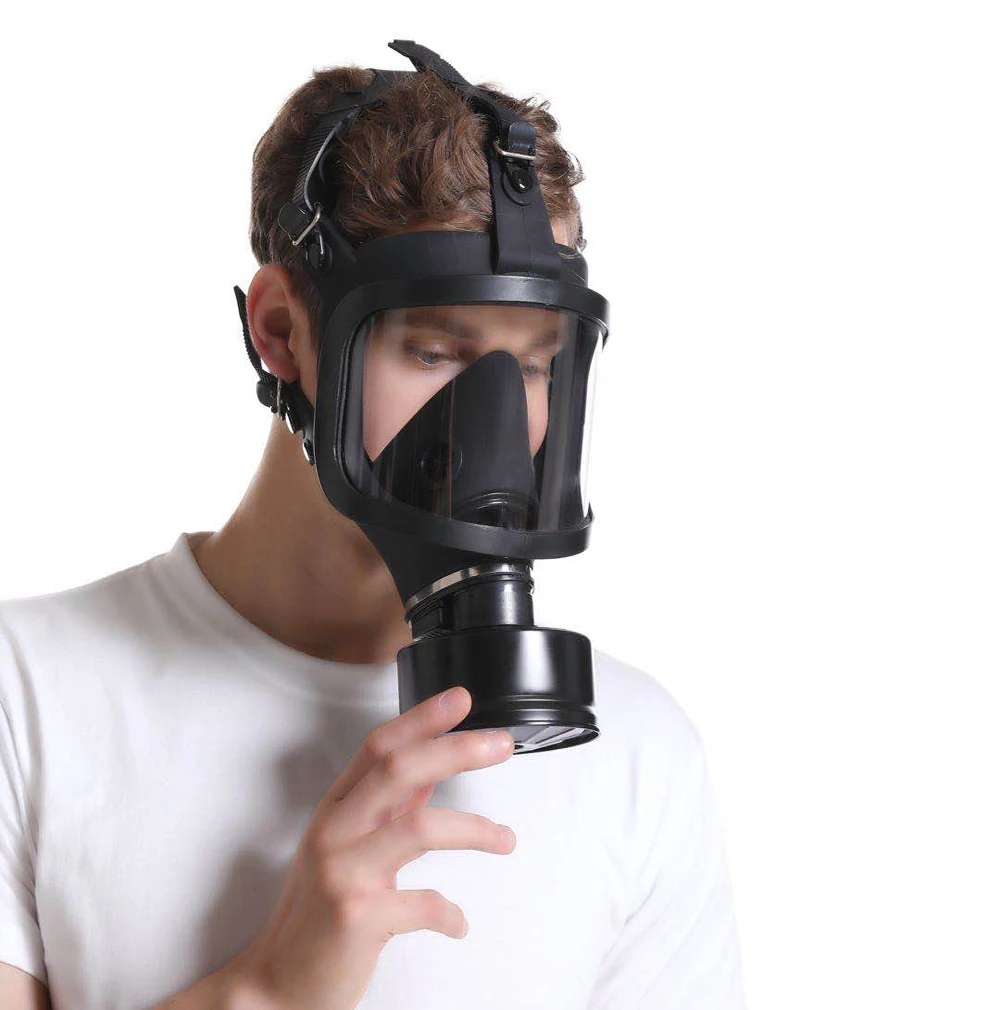 MF14 Gas Mask Irritating Chemical Dust Pollution Prevention Full Face Gasmasker Anti Radiation Mask Dustproof